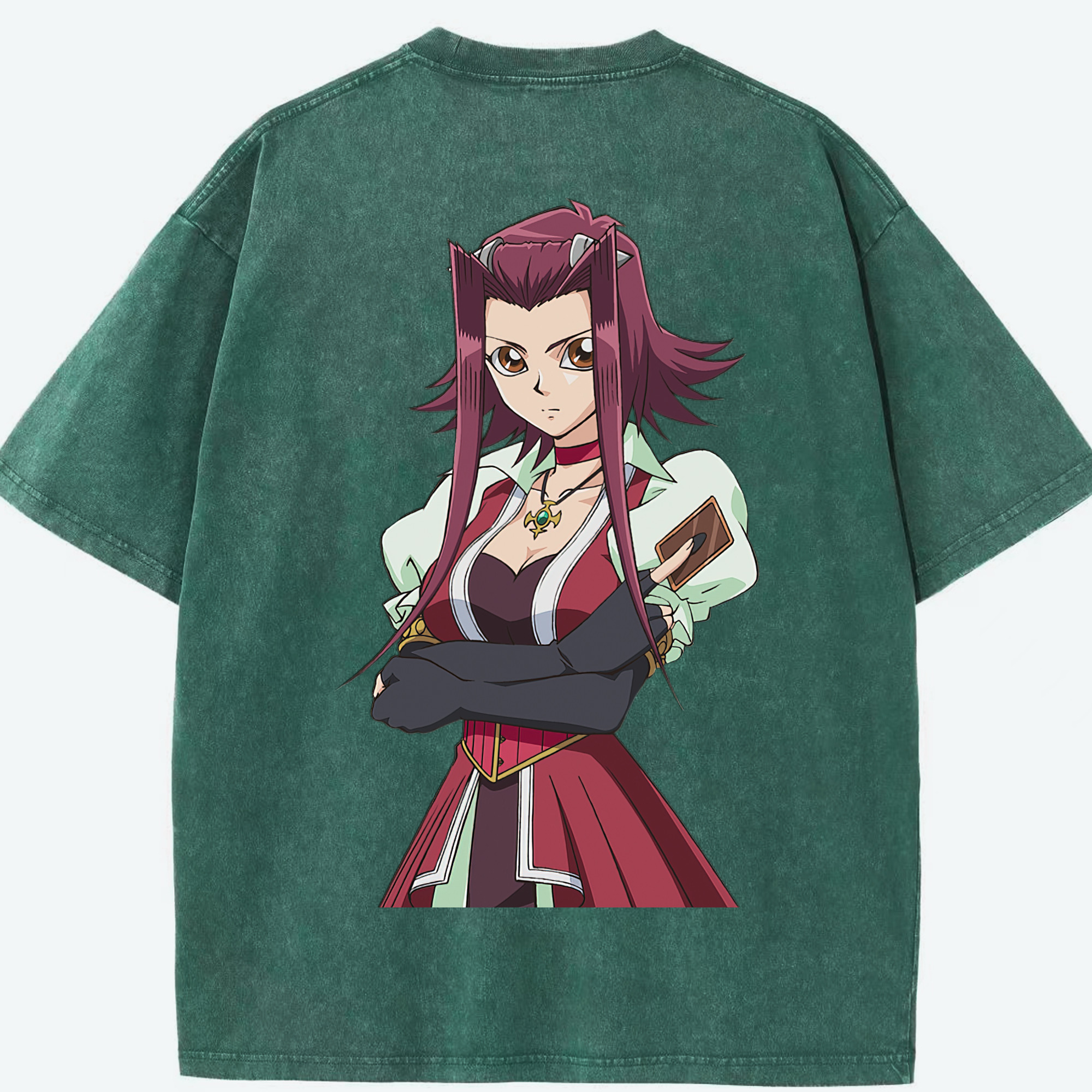 （画像用） 遊☆戯☆王 Yu-Gi-Oh! 綿100% ヴィンテージ風 半袖Tシャツ（背面プリント）